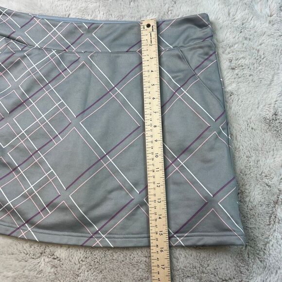 Adidas ClimaCool Skort Skirt Womens Medium Gray ALine Pull On Tennis Golf Active - Picture 6 of 9
